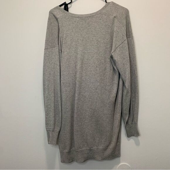 Joie Grey V Neck Cotton/Cashmere Sweater Size Small - Picture 2 of 6